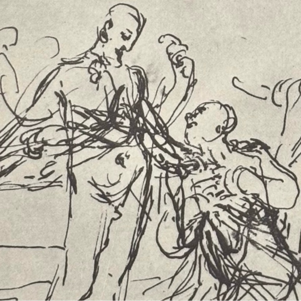 STUDY feed my sheep Giovanni Gian Lorenzo Bernini Fine Art Print Antique Vintage